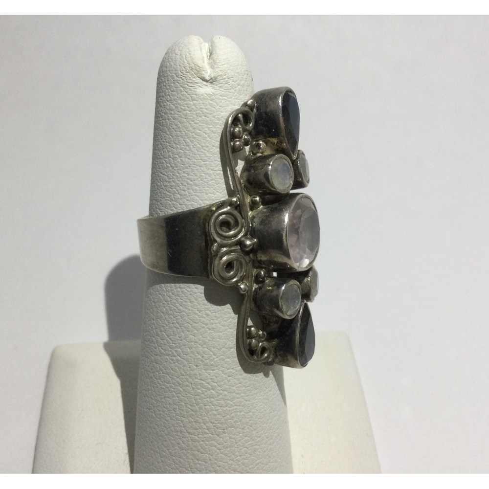 925 Silver Gemstone Ring - image 3